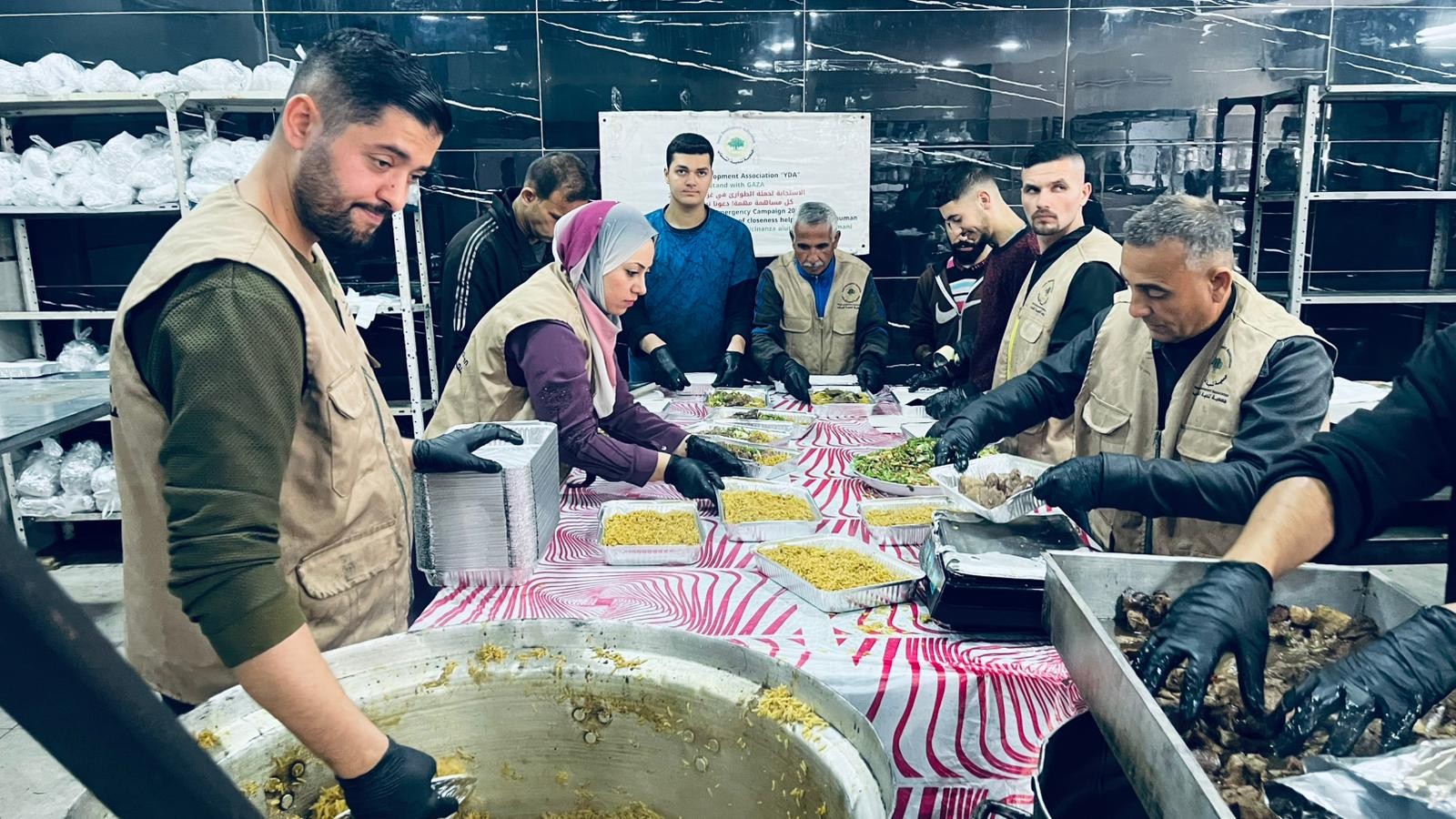 YDA kitchen team at work